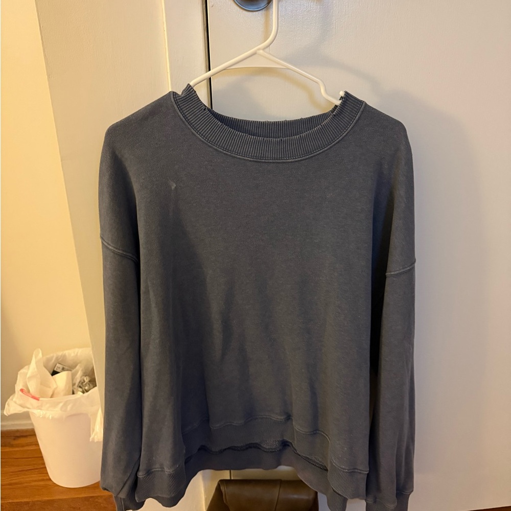 American Eagle Outfitters Blue Crew Neck Sweater